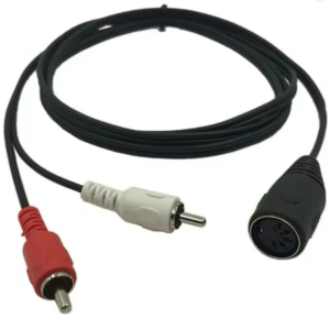 Adaptateur DIN vers RCA pour ancienne platine - Modèle DIN 5 broches vers  RCA (DIN/Cinch)